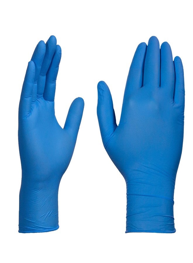 X3 Industrial Blue Nitrile Gloves, Box of 100, 3 Mil, Size Small, Latex Free, Powder Free, Textured, Disposable, Non-Sterile, Food Safe, X342100BX - Image 2